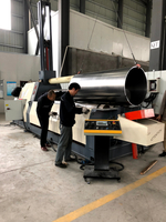 Mesin Rolling Plat 4 Roller Hidrolik Universal yang Disesuaikan